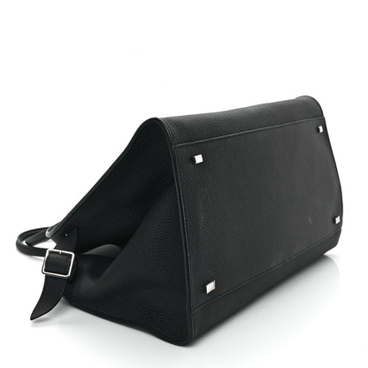 The Row Matte Grained Calfskin Soft Margaux 15 Black 4 of 10