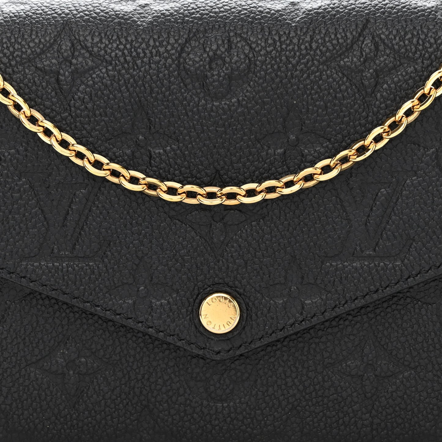 Empreinte Pochette Felicie Chain Wallet Black
