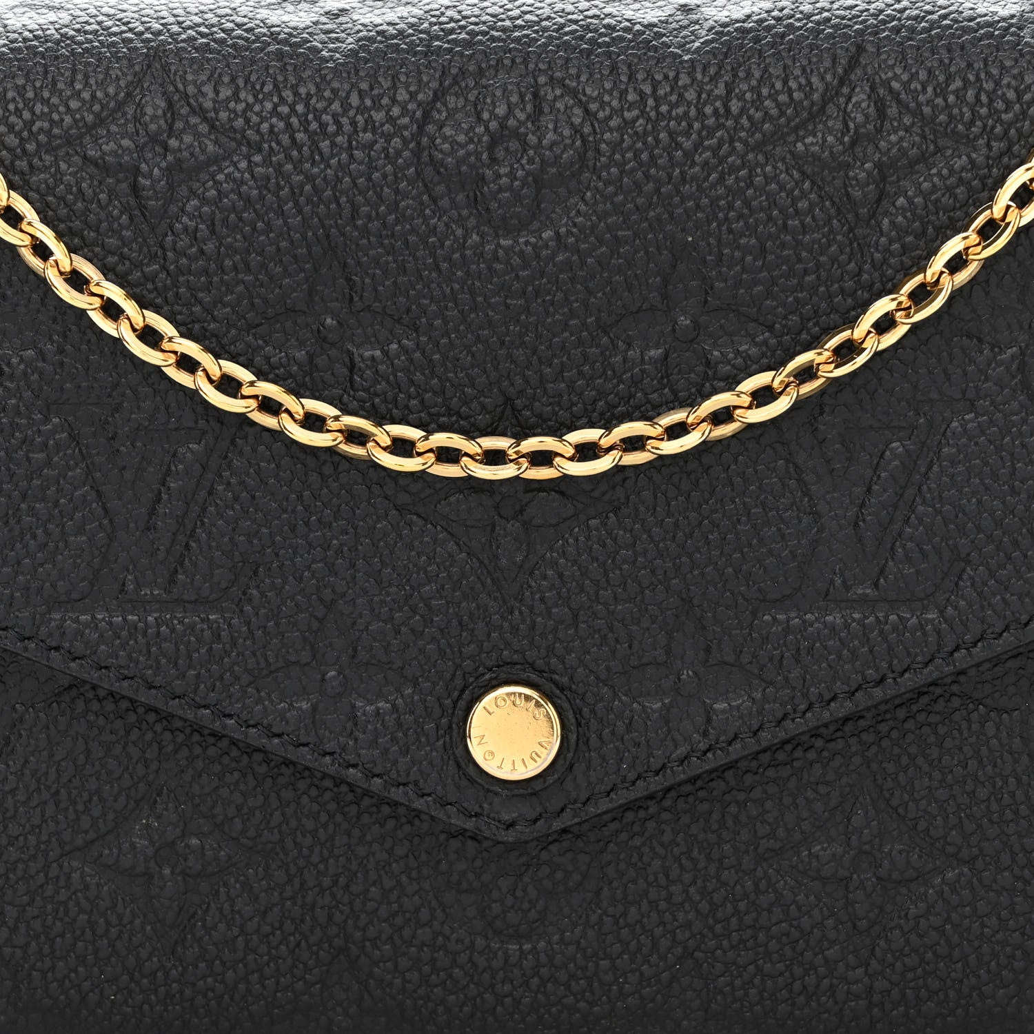 Louis Vuitton Empreinte Pochette Felicie Chain Wallet Black 11 of 13