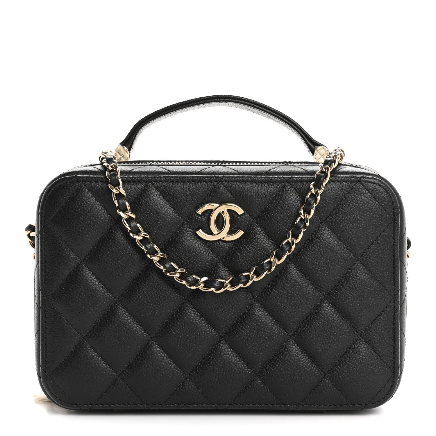Chanel Caviar Quilted Vanity Case Black 1 of 12
