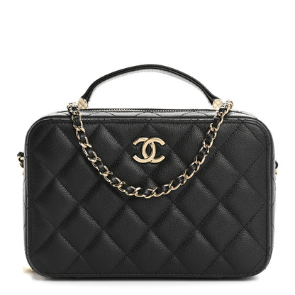 Chanel Caviar Quilted Vanity Case Black 1 of 12
