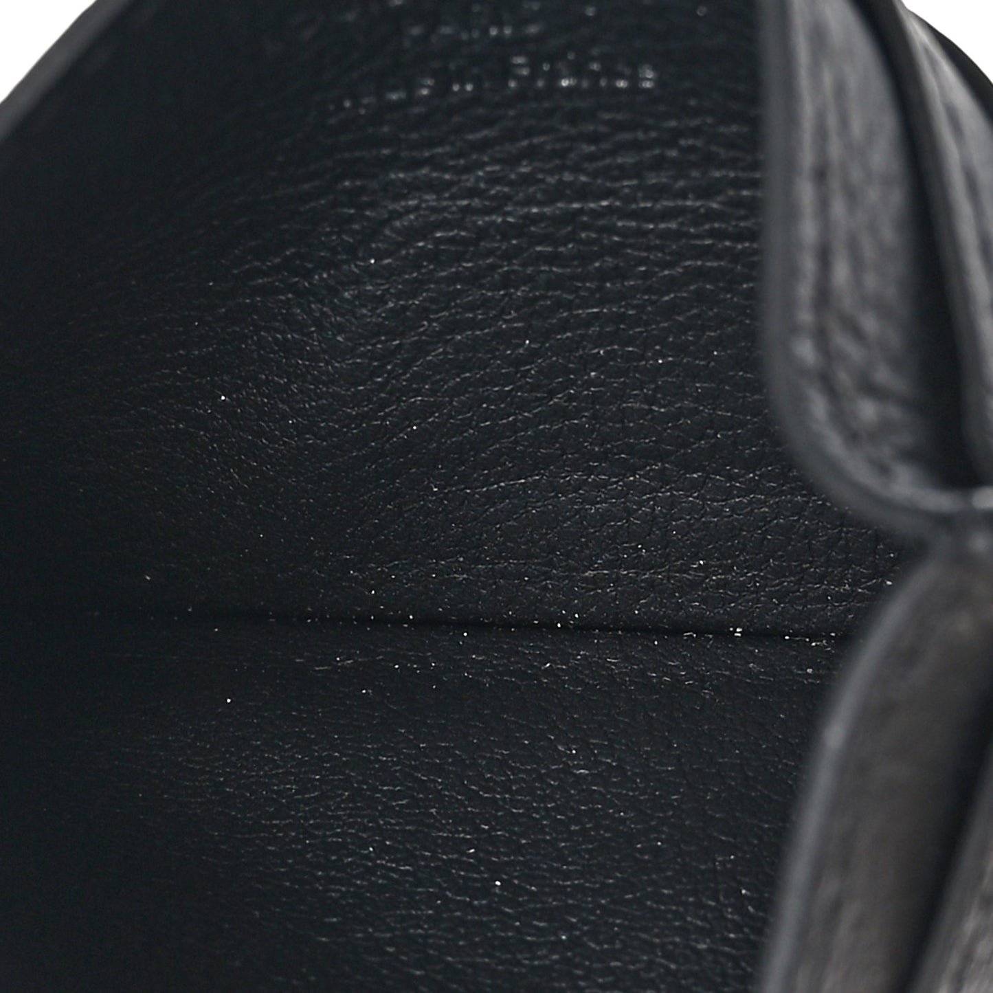 Calfskin Monogram Shadow Double Card Holder Black
