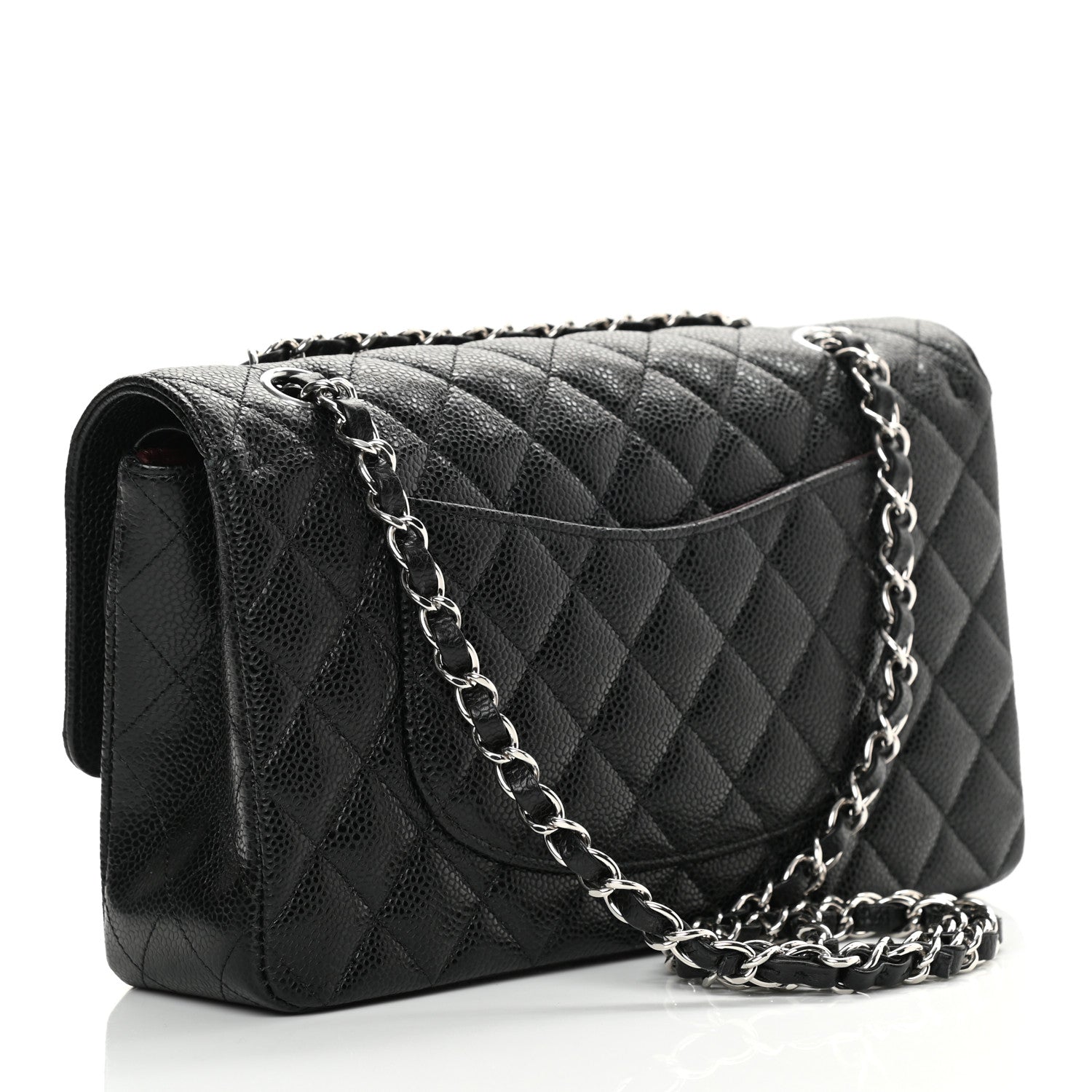 Chanel Caviar Quilted Medium Double Flap Black 3 of 15