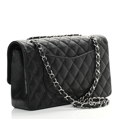 Chanel Caviar Quilted Medium Double Flap Black 3 of 15