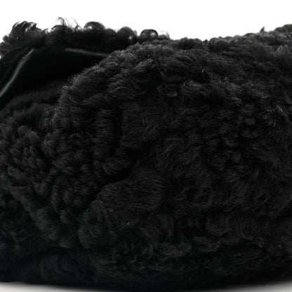 Chanel Shearling Sheepskin Medium Chanel 19 Flap Black 9 of 12