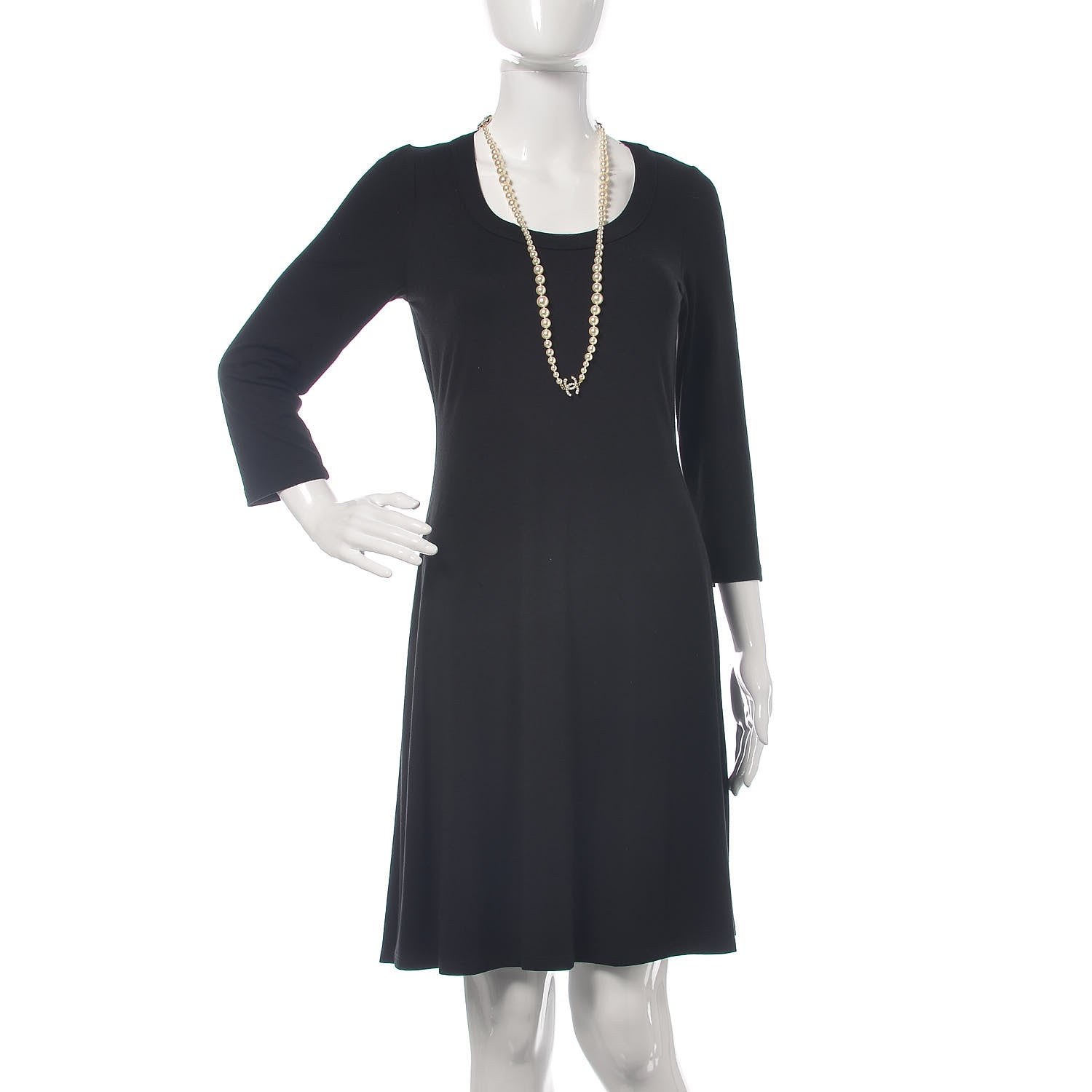 Chanel Graduated Pearl CC Long Necklace Light Gold 2 of 5