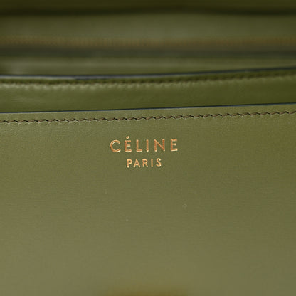 Celine Box Calfskin Classic Box Medium Flap Bag Army Green 6 of 10