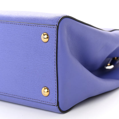 Fendi Vitello Elite Petite 2Jours Tote Viola Cassis 9 of 10