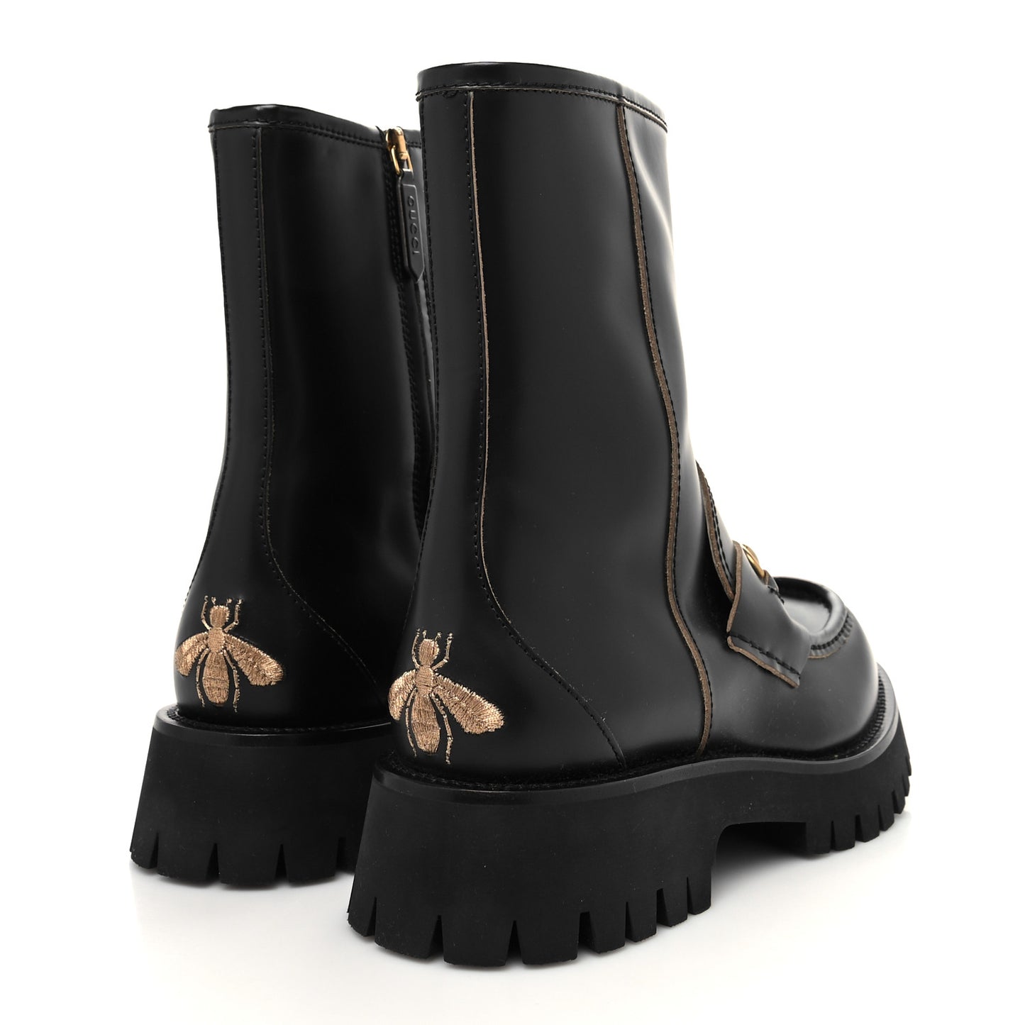 Cordovan Lux Womens Harald Horsebit 25mm Platform Boots 40 Black