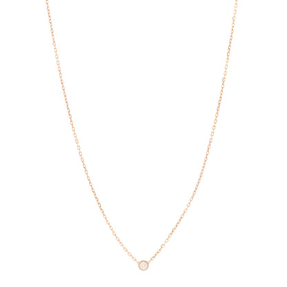 Cartier 18K Pink Gold Diamond SM D'Amour Pendant Necklace 1 of 4