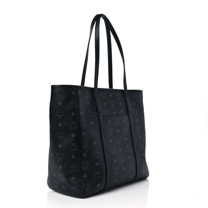 MCM Visetos Toni Shopper Tote Black 2 of 5