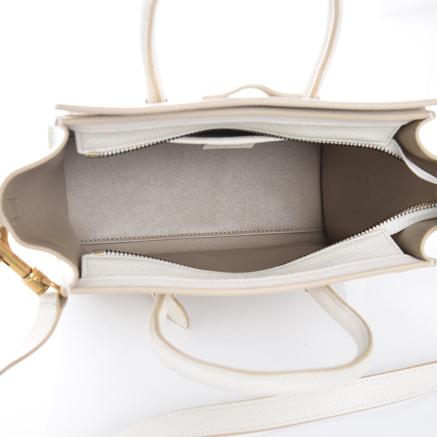 Goatskin Nano Luggage White