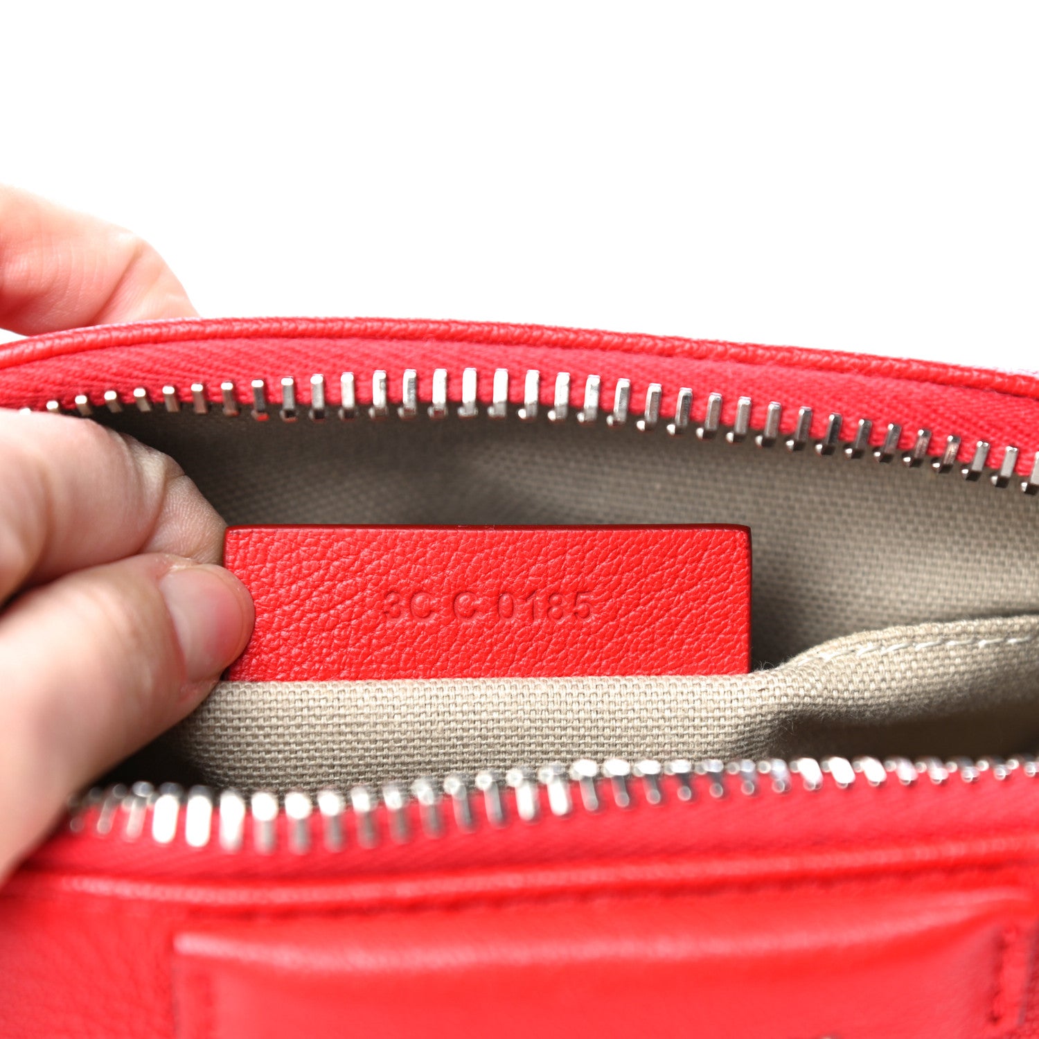 Givenchy Sugar Goatskin Small Antigona Beauty Wristlet Red 8 of 14