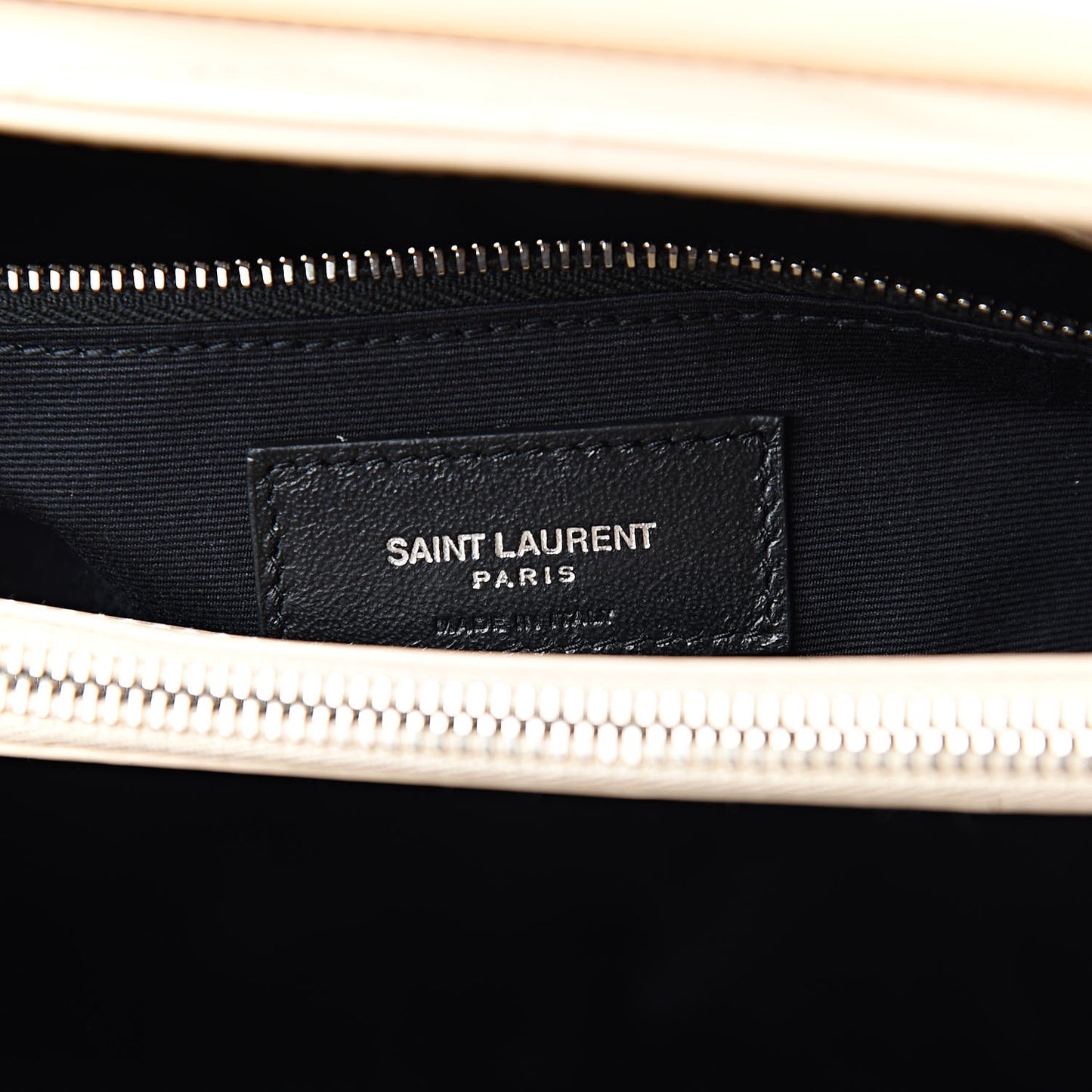 Calfskin Y Quilted Monogram Medium Loulou Chain Satchel Nude Powder