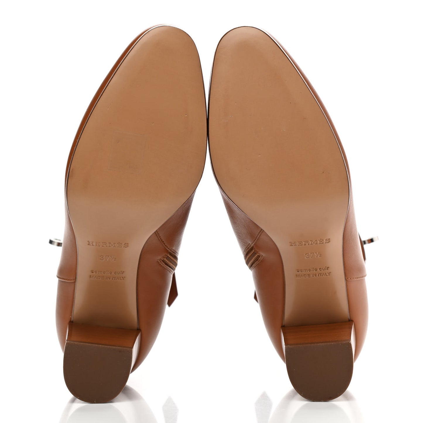 Calfskin Saint Germain Ankle Boots 37.5 Gold