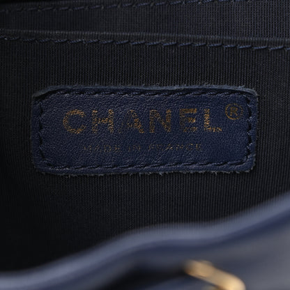 Chanel Calfskin Quilted Small Urban Spirit Backpack Navy 6 of 10