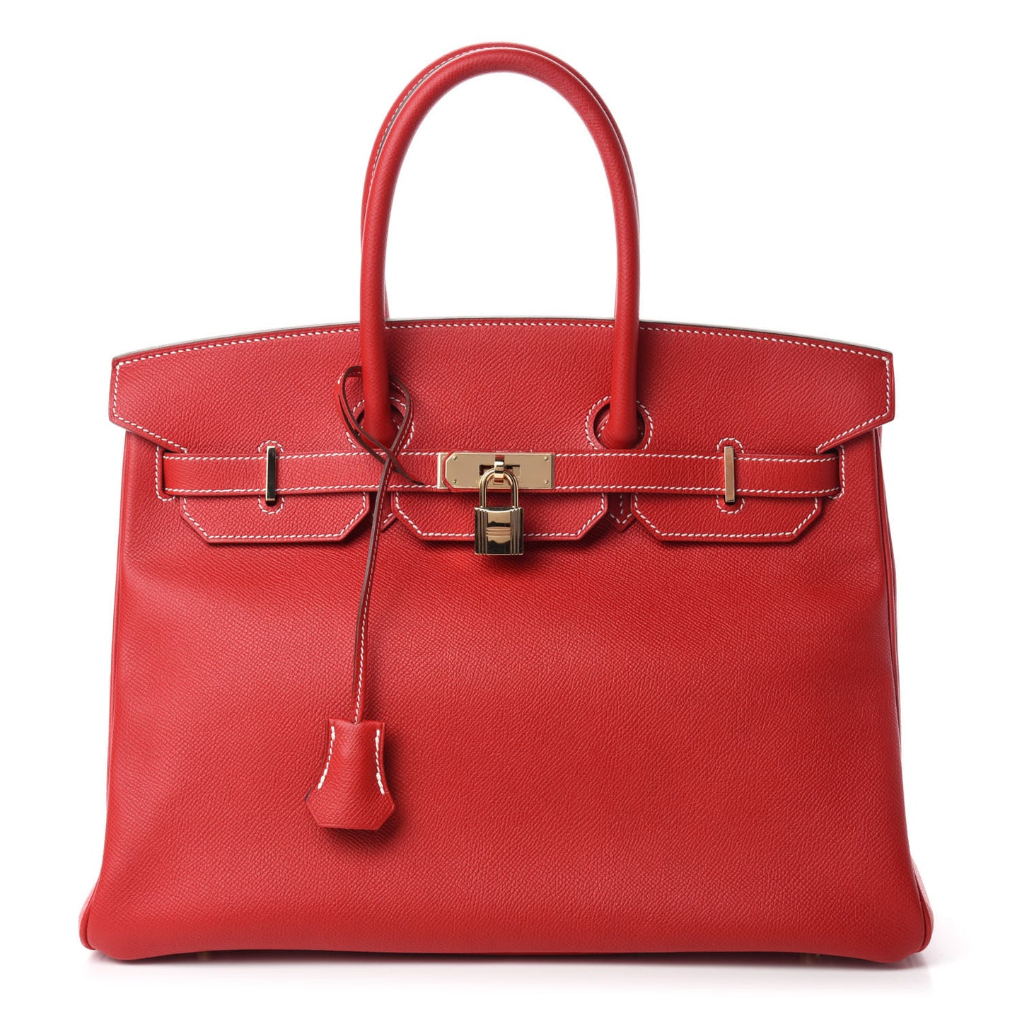 Epsom Candy Birkin 35 Rouge Casaque Bleu Thalassa