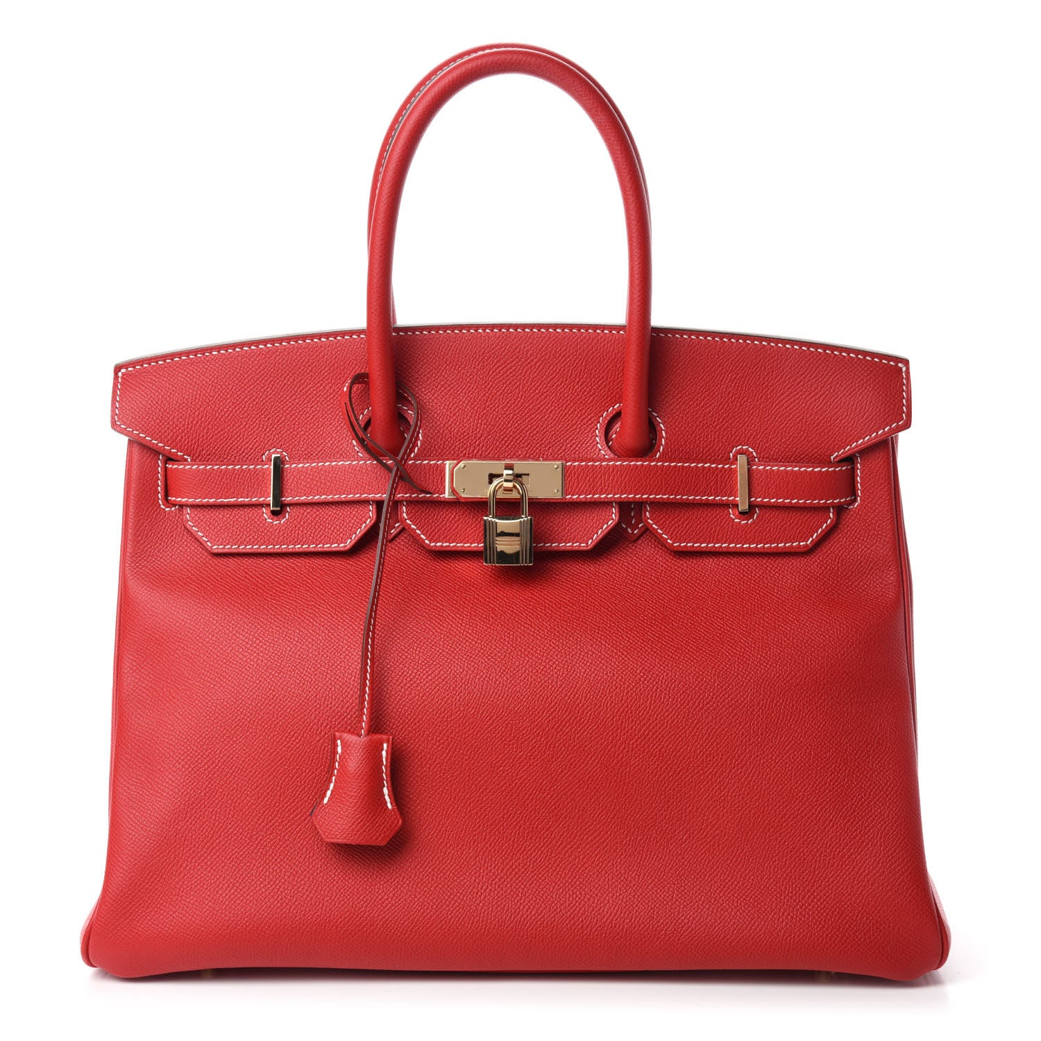 Hermes Epsom Candy Birkin 35 Rouge Casaque Bleu Thalassa 1 of 12