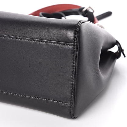 Fendi Nappa Colorblock Mini Peekaboo Iconic Satchel Black White Ecstasy 9 of 10