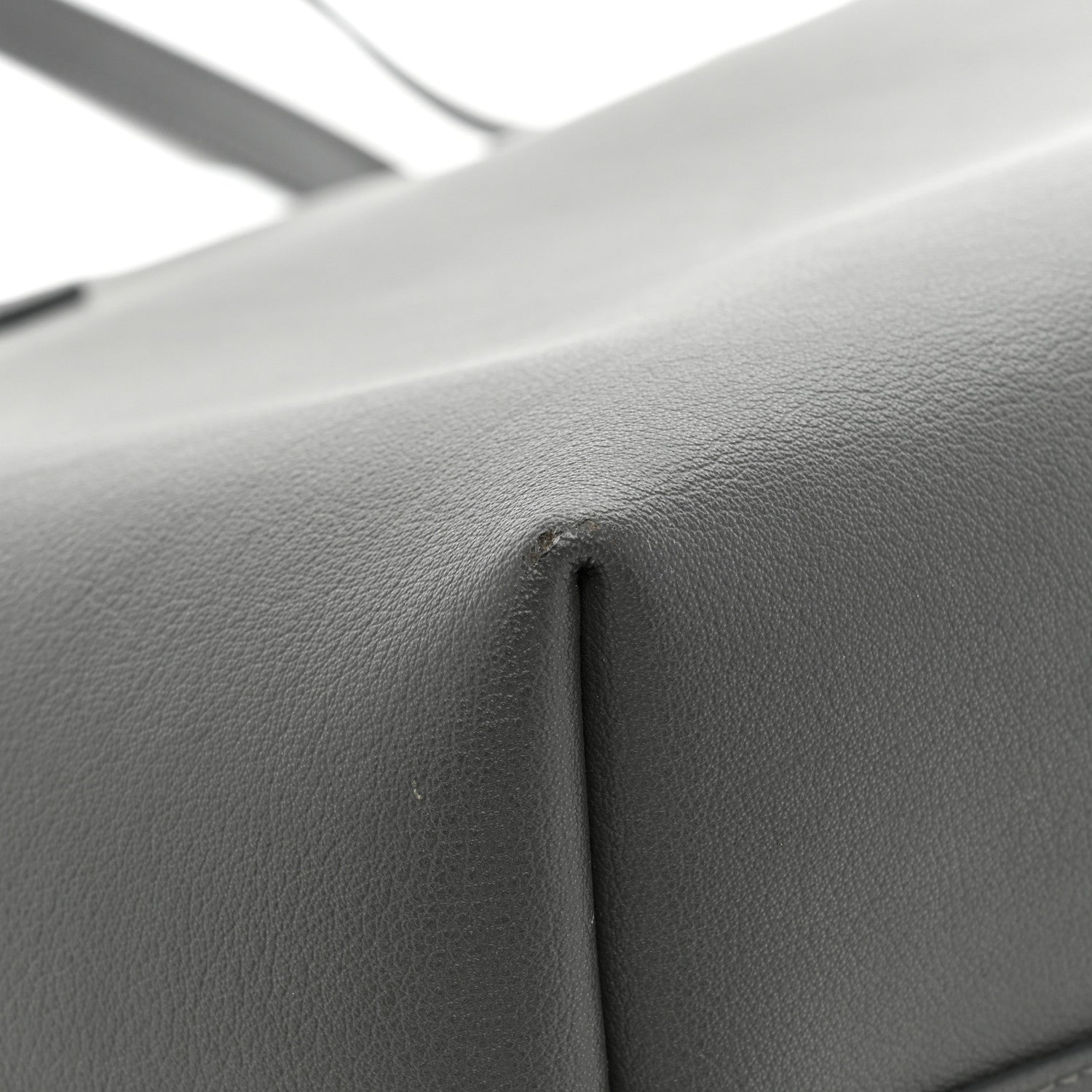 Saint Laurent Calfskin Large Shopping Tote Storm 17 of 20