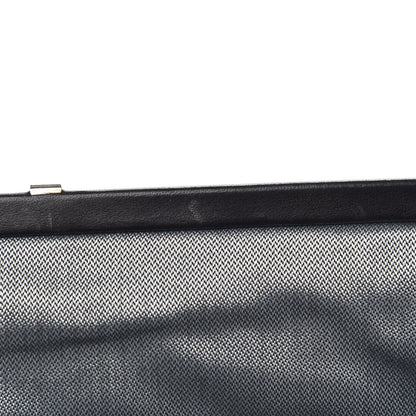 Chanel Lambskin Vertical Quilted Mademoiselle Clutch Black 10 of 11