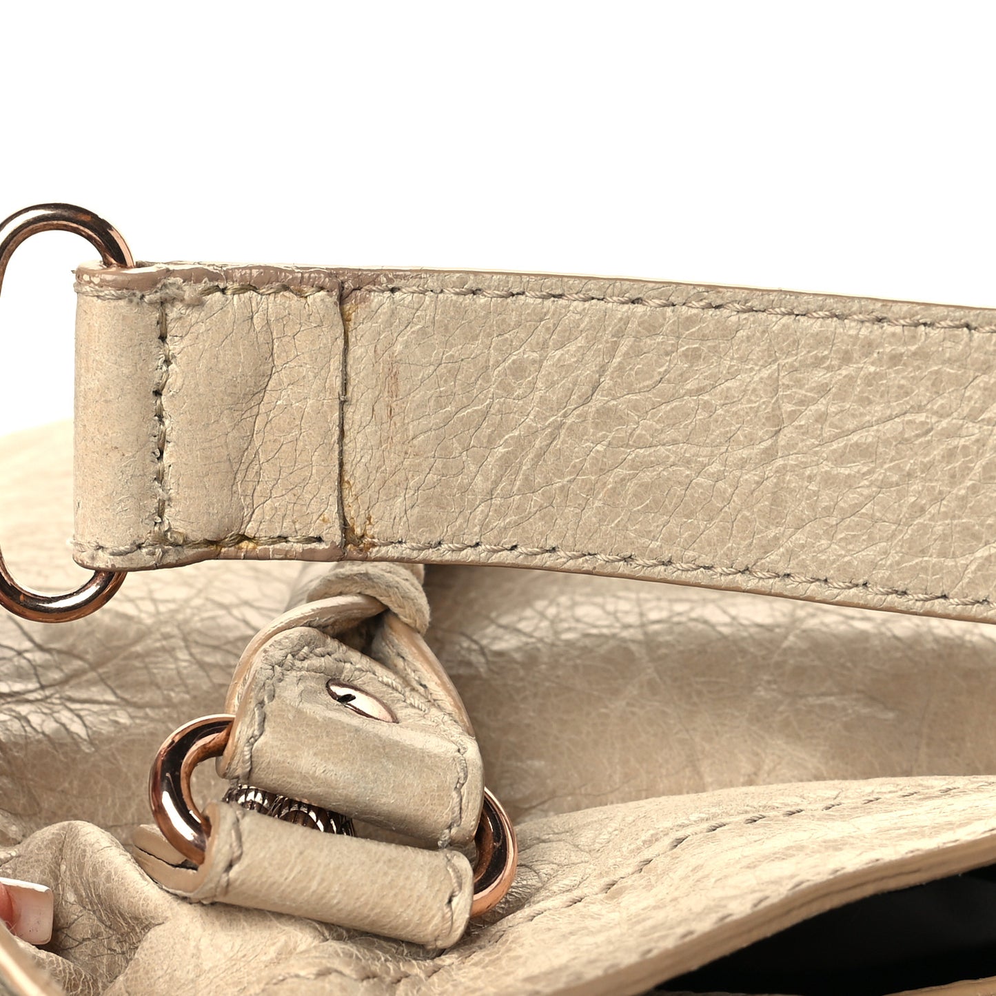 Agneau Giant 12 Rose Gold Hardware Town Praline