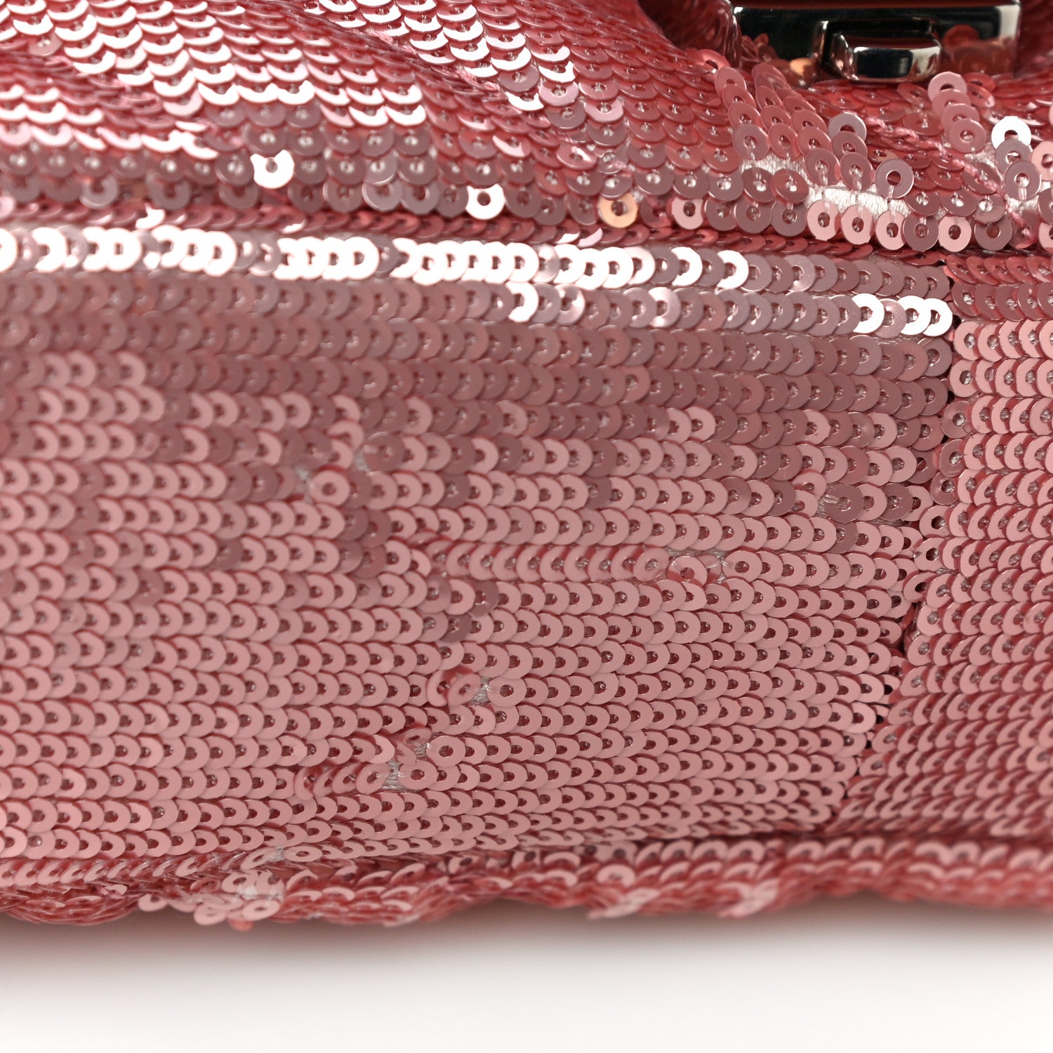 Gucci Sequin Matelasse Diagonal Mini GG Marmont Shoulder Bag Antique Rose Rosa Pale Pink 10 of 11