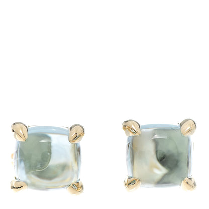 Tiffany 18K Yellow Gold Blue Topaz Paloma Picasso Sugar Stacks Earrings 1 of 5