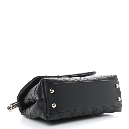 Chanel Caviar Quilted Mini Coco Handle Flap Black 4 of 9