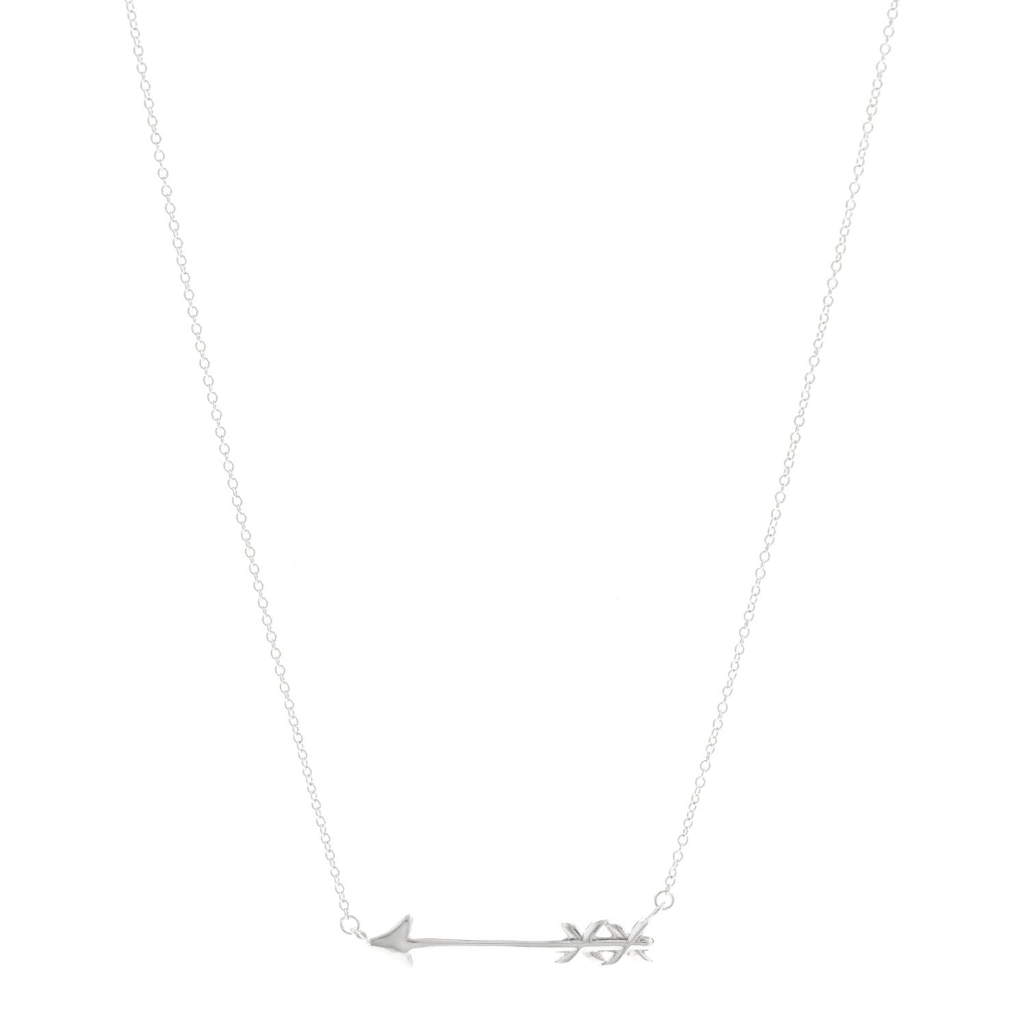 Tiffany Sterling Silver Paloma's Graffiti Arrow Pendant Necklace 1 of 5