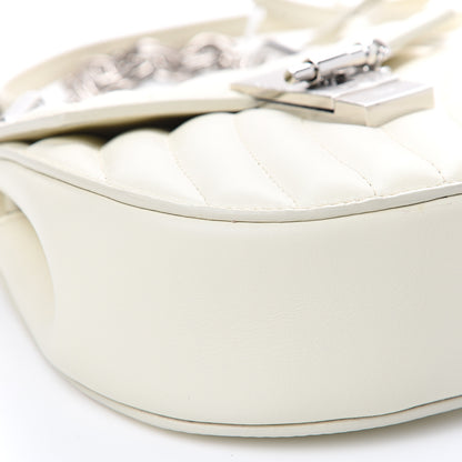 Chloe Calfskin Quilted Mini Drew Bijou Shoulder Bag Natural White 8 of 10