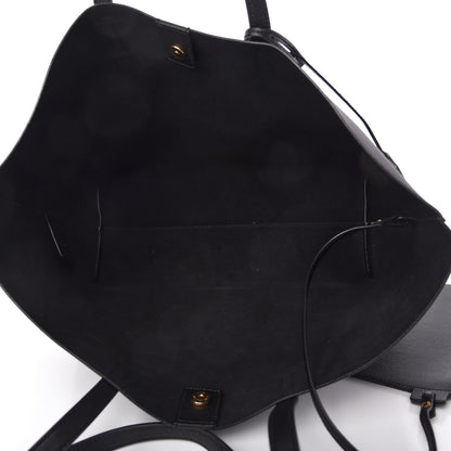 Saint Laurent Calfskin Large Shopping Tote Black 5 of 9