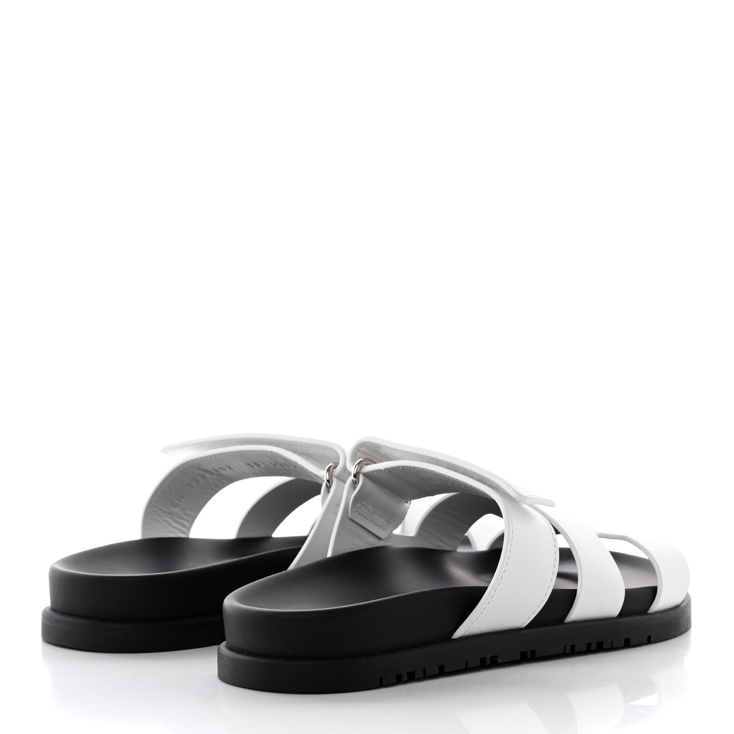 Hermes Calfskin Womens Chypre Sandals 36 White 4 of 13