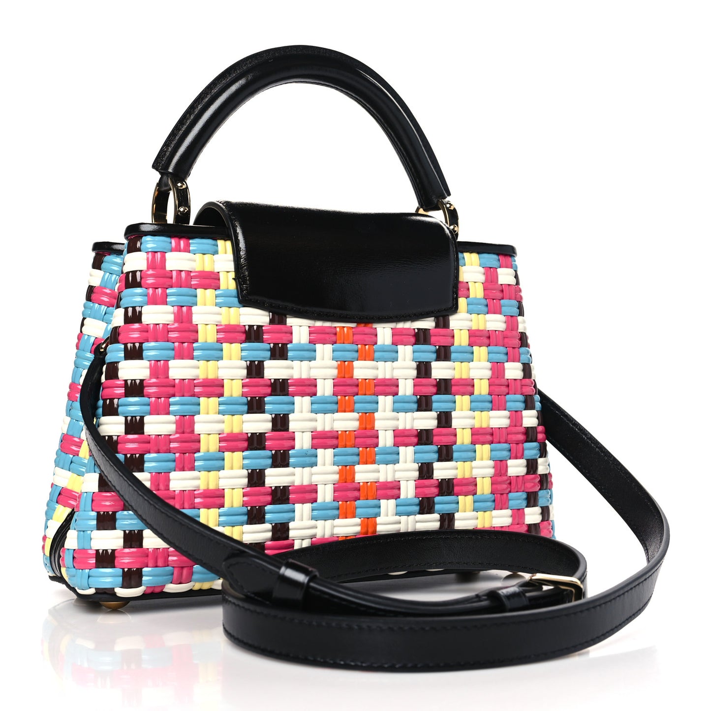 Taurillon Calfskin Guinguette Capucines BB Multicolor