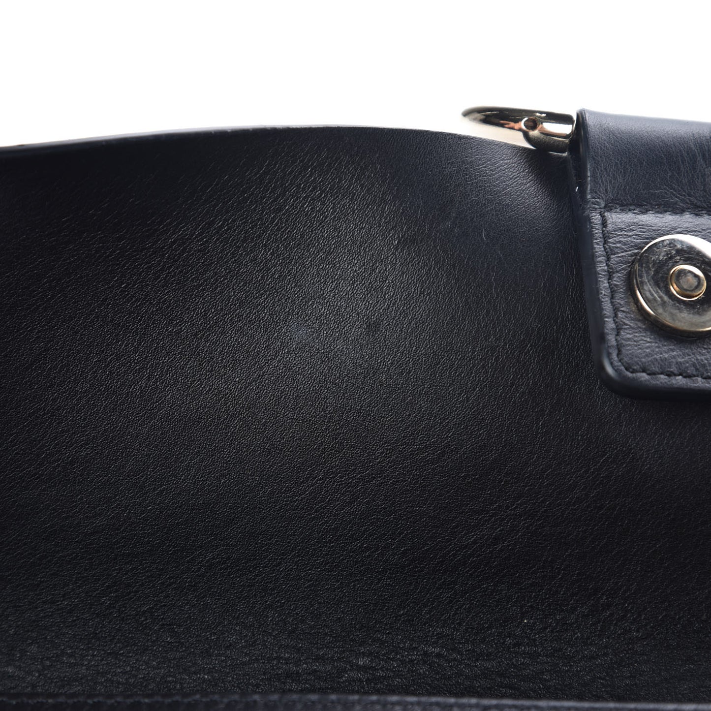 Suede Calfskin Faye Clutch Black