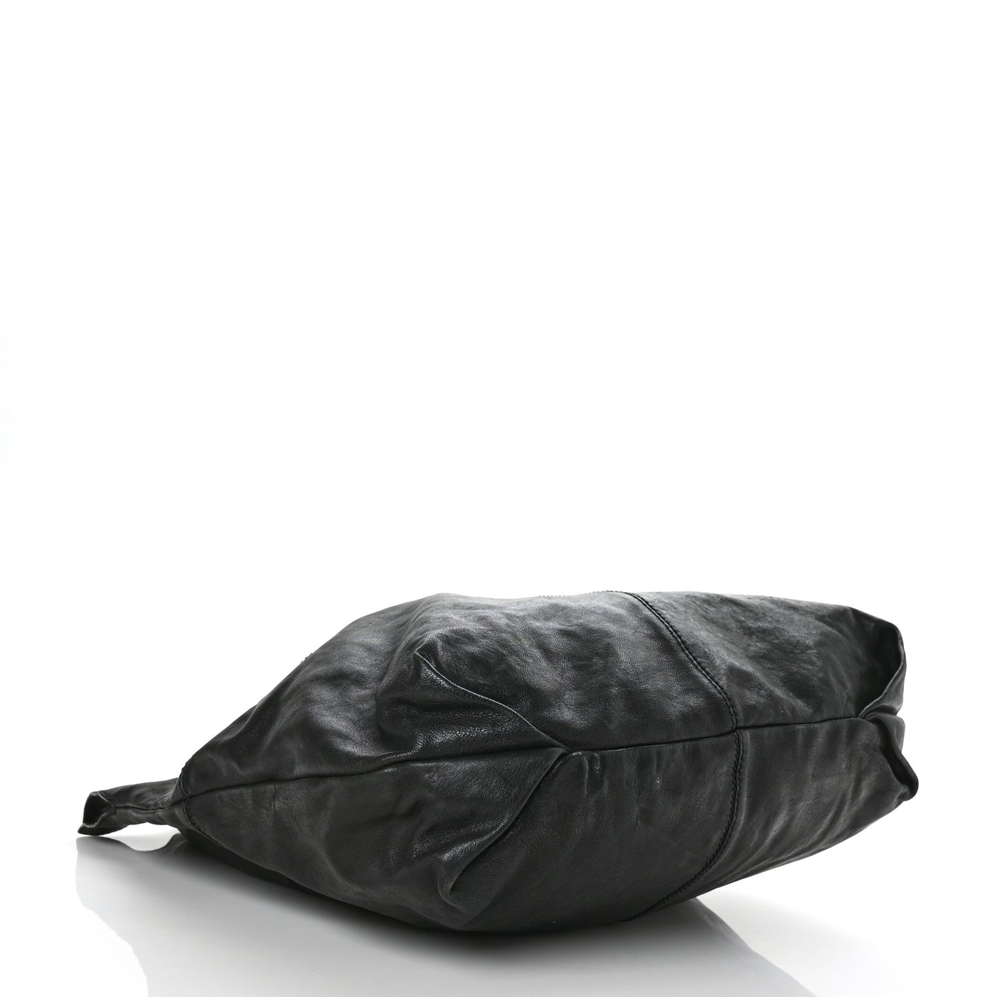 Lambskin George V Apron Bag Black