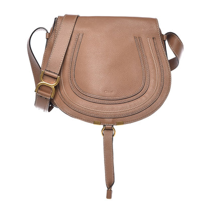 Chloe Calfskin Medium Marcie Round Crossbody Bag Nut 1 of 8