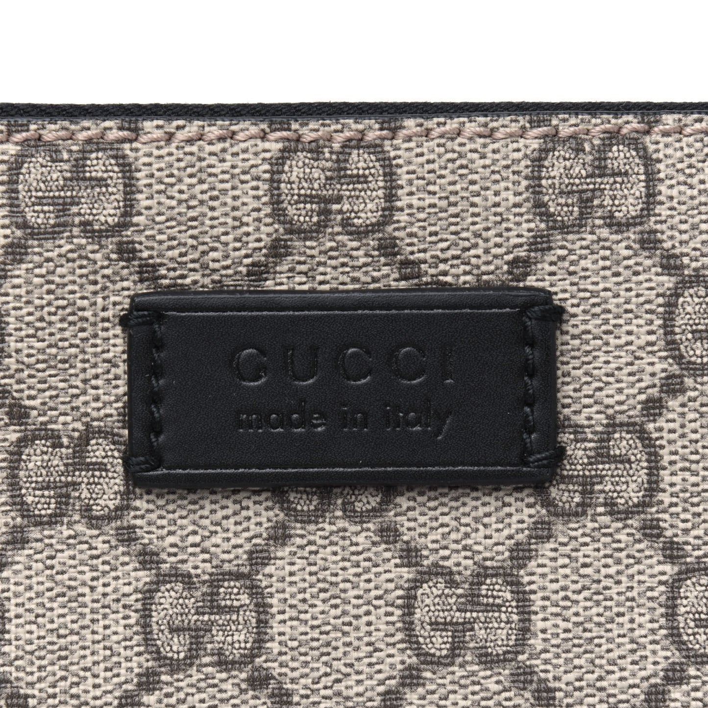 GG Supreme Monogram Mens Wristlet Black