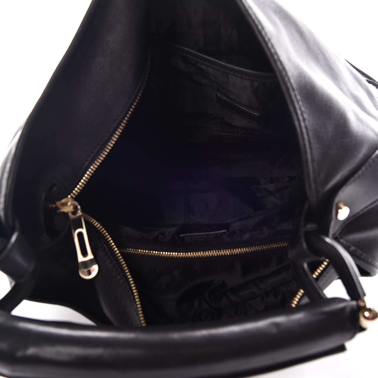 Burberry Calfskin Buckle Hobo Black 7 of 13