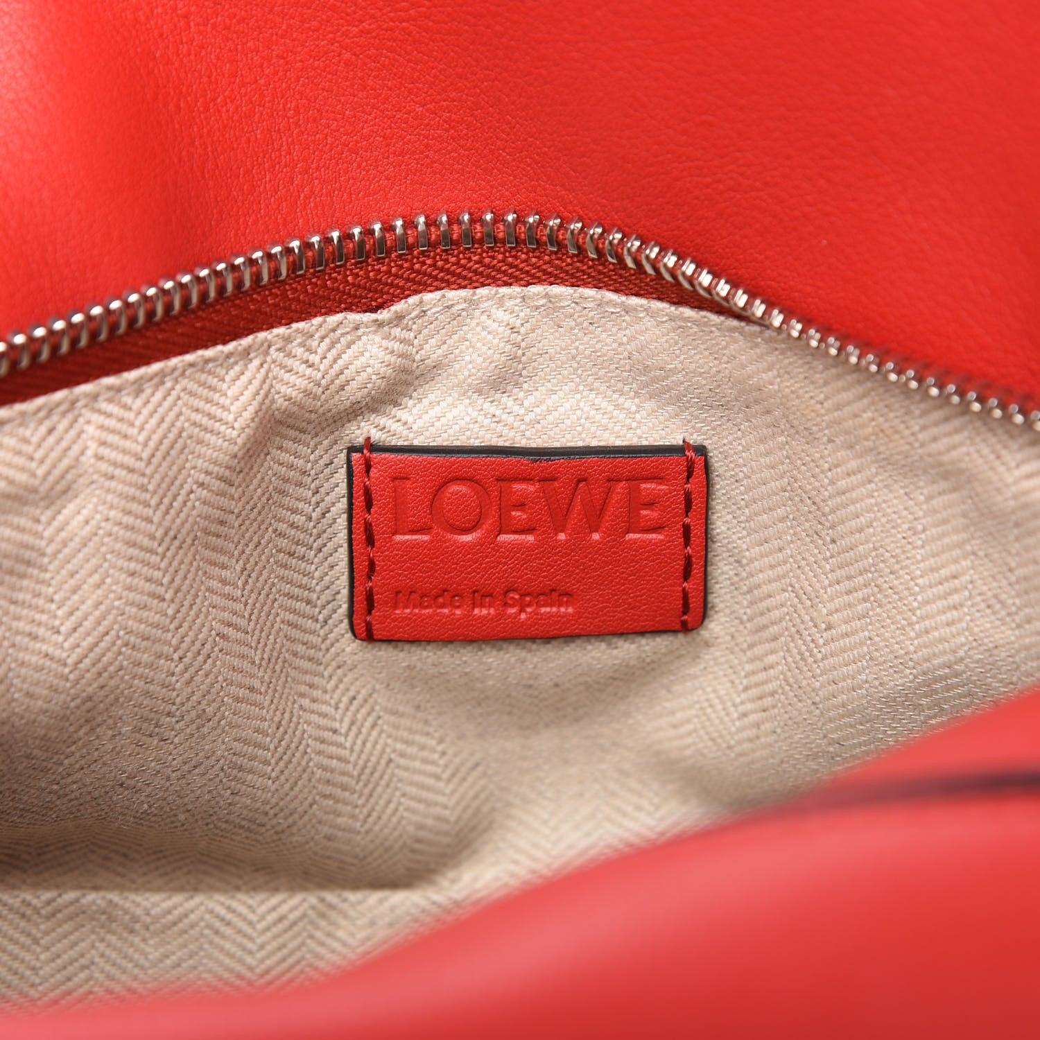 Loewe Calfskin Small Puzzle Bag Scarlet 8 of 9