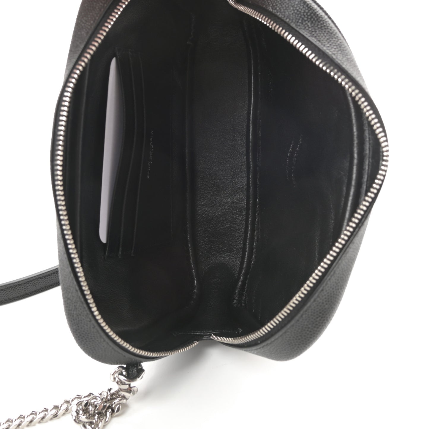 Grain De Poudre Matelasse Monogram Mini Lou Camera Bag Black