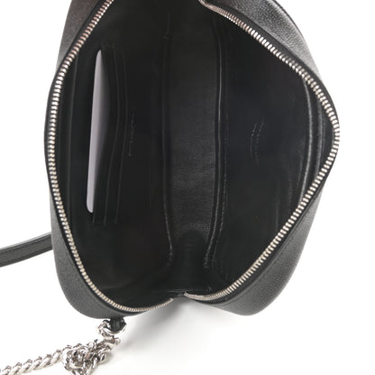 Saint Laurent Grain De Poudre Matelasse Monogram Mini Lou Camera Bag Black 8 of 20
