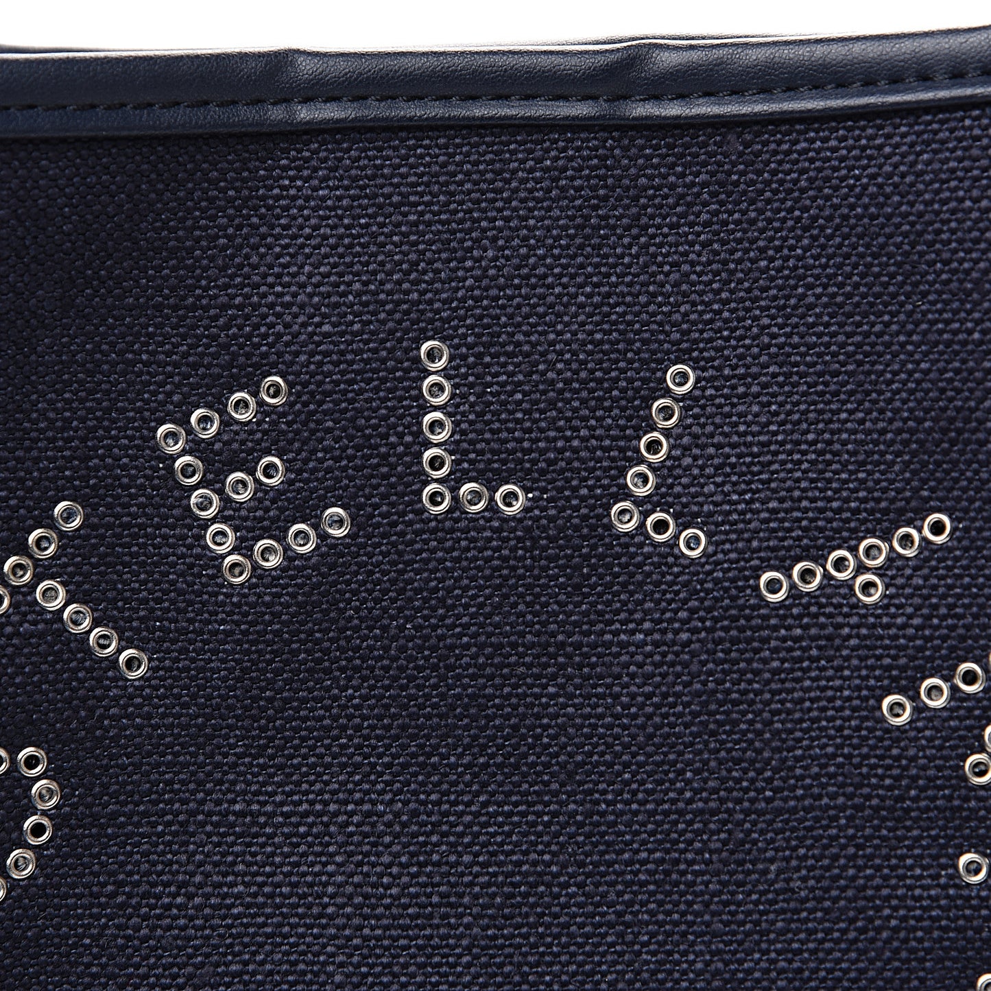 Eco Alter Denim Perforated Logo Mini Crossbody Navy