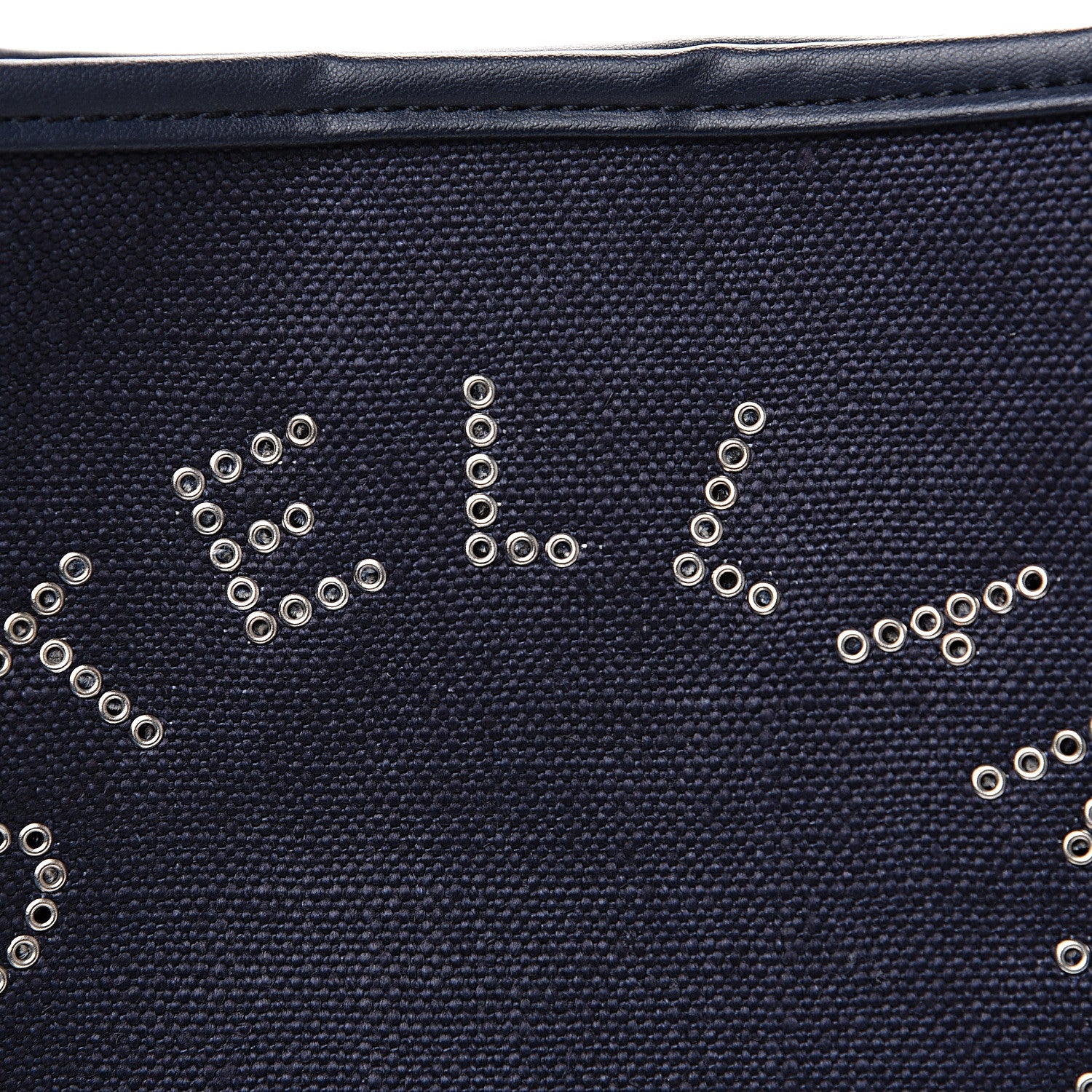 Stella McCartney Eco Alter Denim Perforated Logo Mini Crossbody Navy 8 of 8
