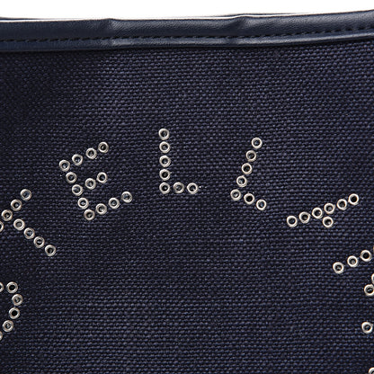 Stella McCartney Eco Alter Denim Perforated Logo Mini Crossbody Navy 8 of 8
