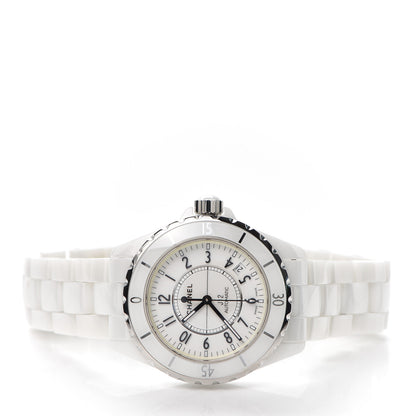 Chanel Stainless Steel Ceramic 38mm J12 Automatic Watch White 2 of 6