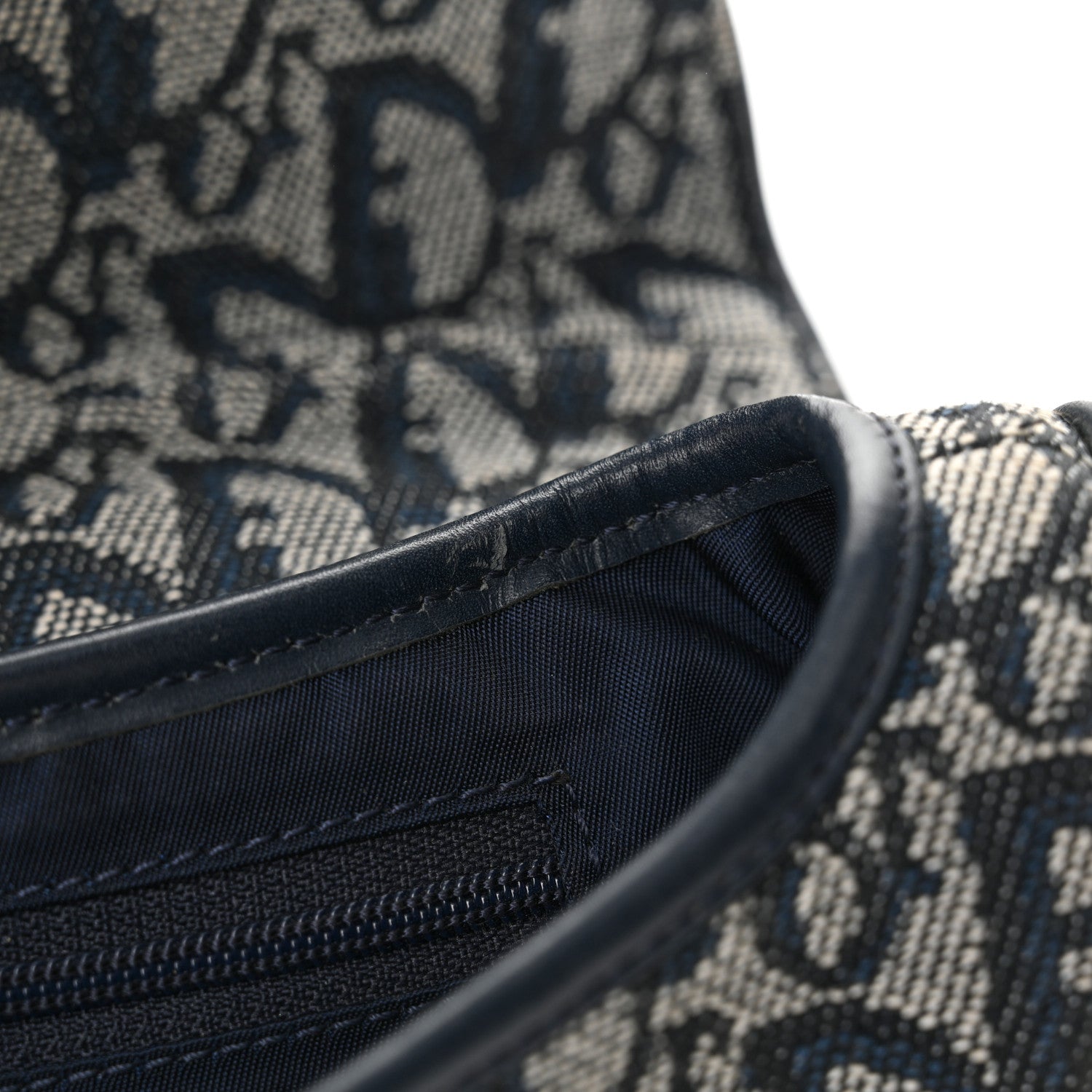 Christian Dior Monogram Saddle Bag Blue 12 of 15