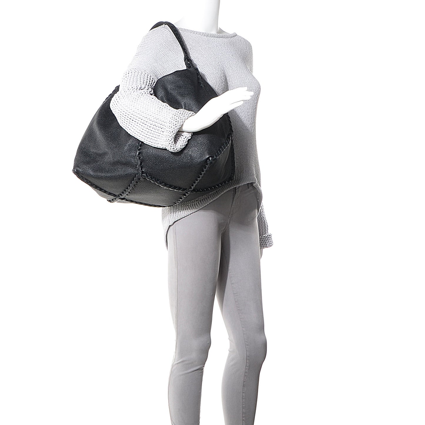 Washed Cervo Shoulder Bag Dark Navy
