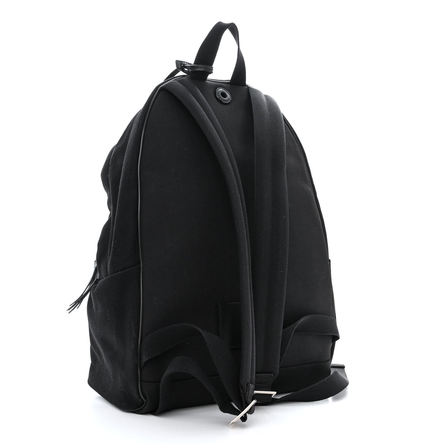 Canvas Signature Embroidered City Backpack Black