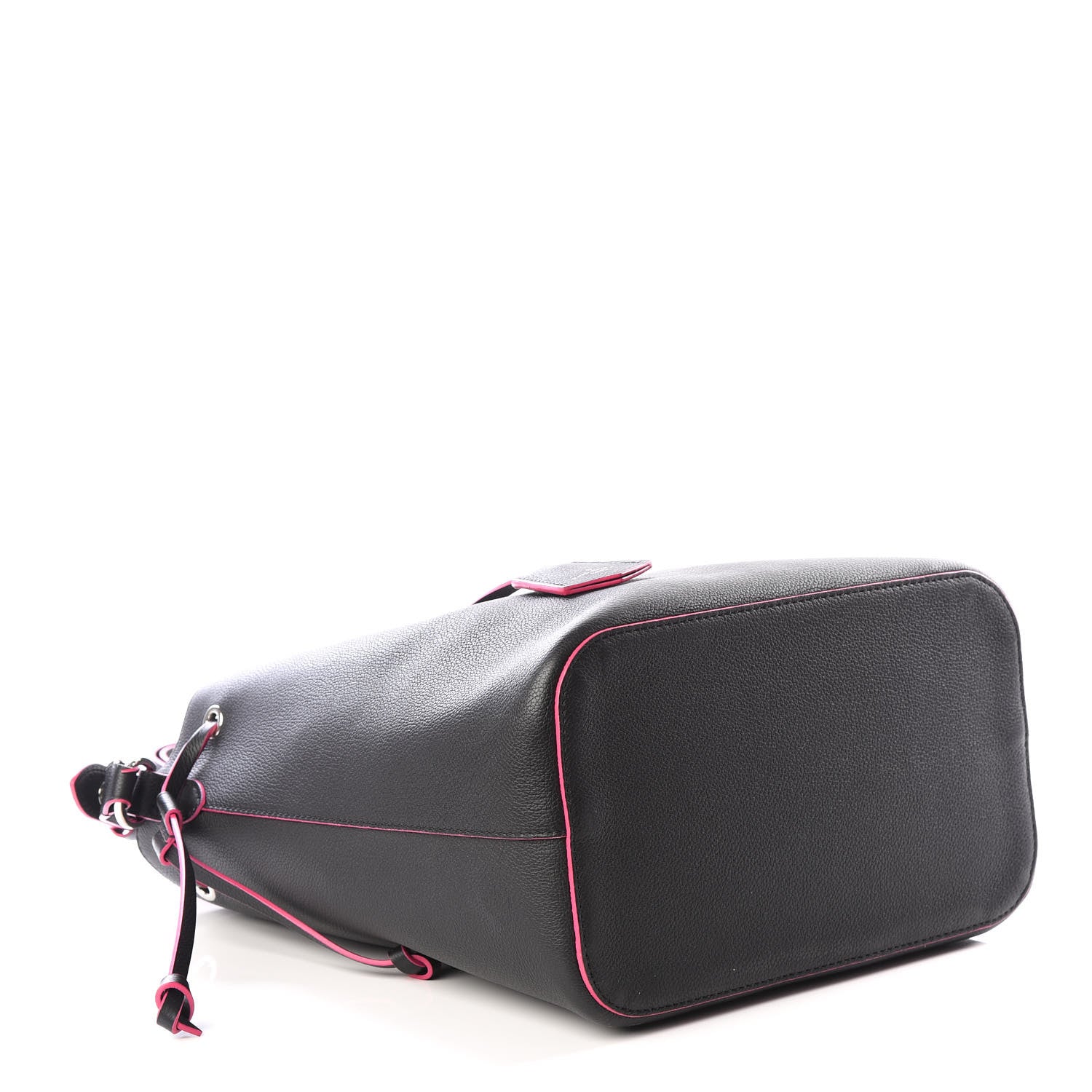 Louis Vuitton Calfskin Lockme Bucket Black 3 of 11